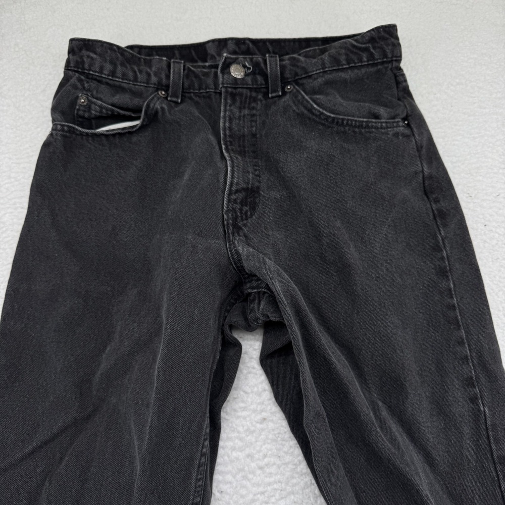 Vintage 1997 Levis 550 Orange Tab Jeans Mens 31x30 (Fit 30x30) Black Grunge USA - Picture 2 of 9